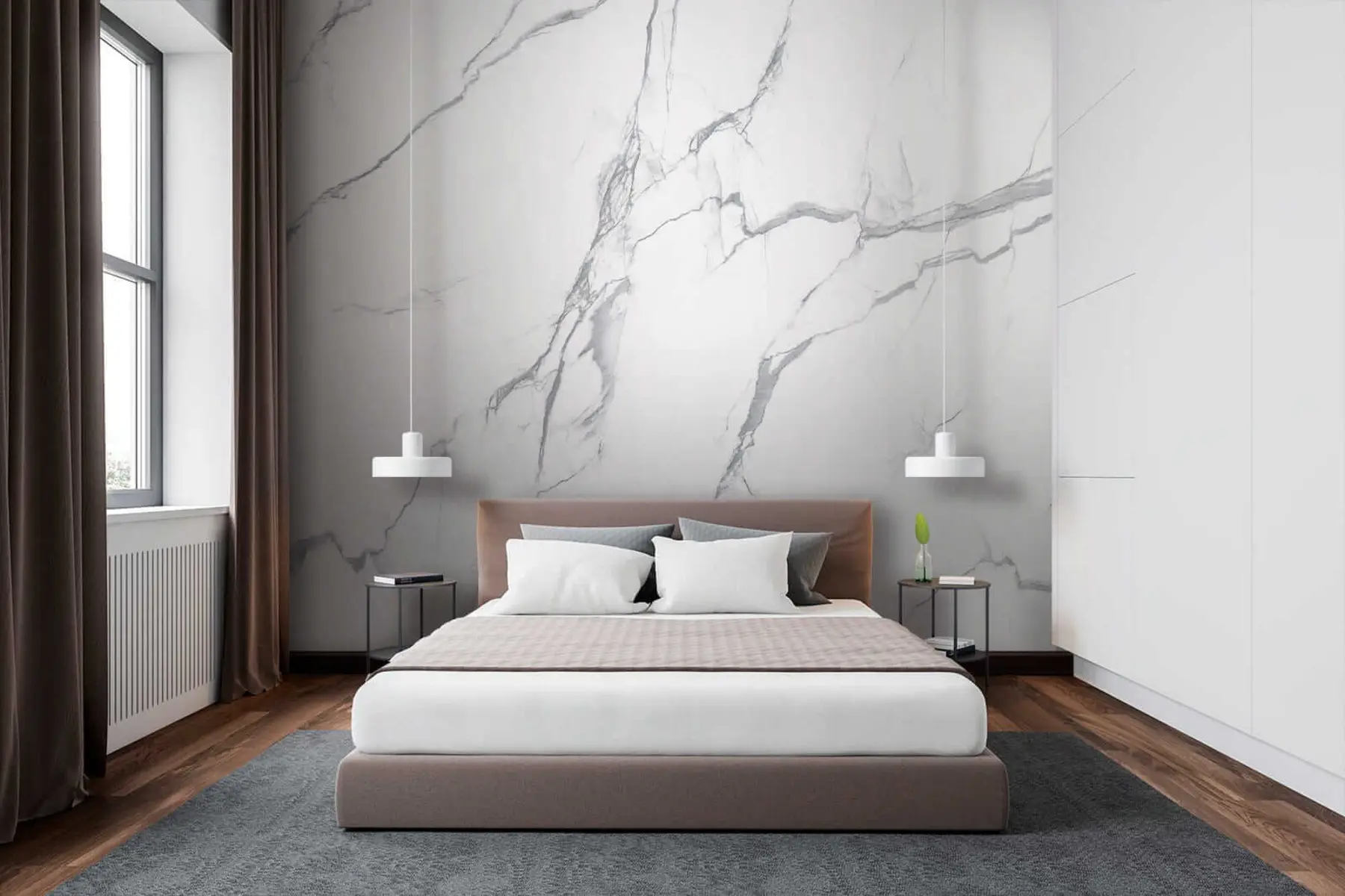 Wall Mural Photo Wallpaper White marble u42049