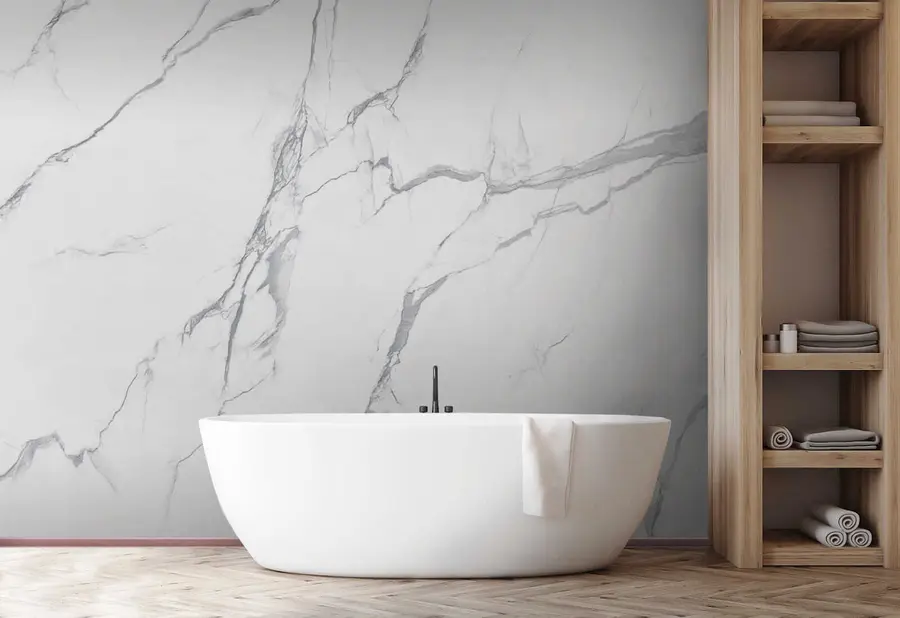 Wall Mural Photo Wallpaper White marble u42049