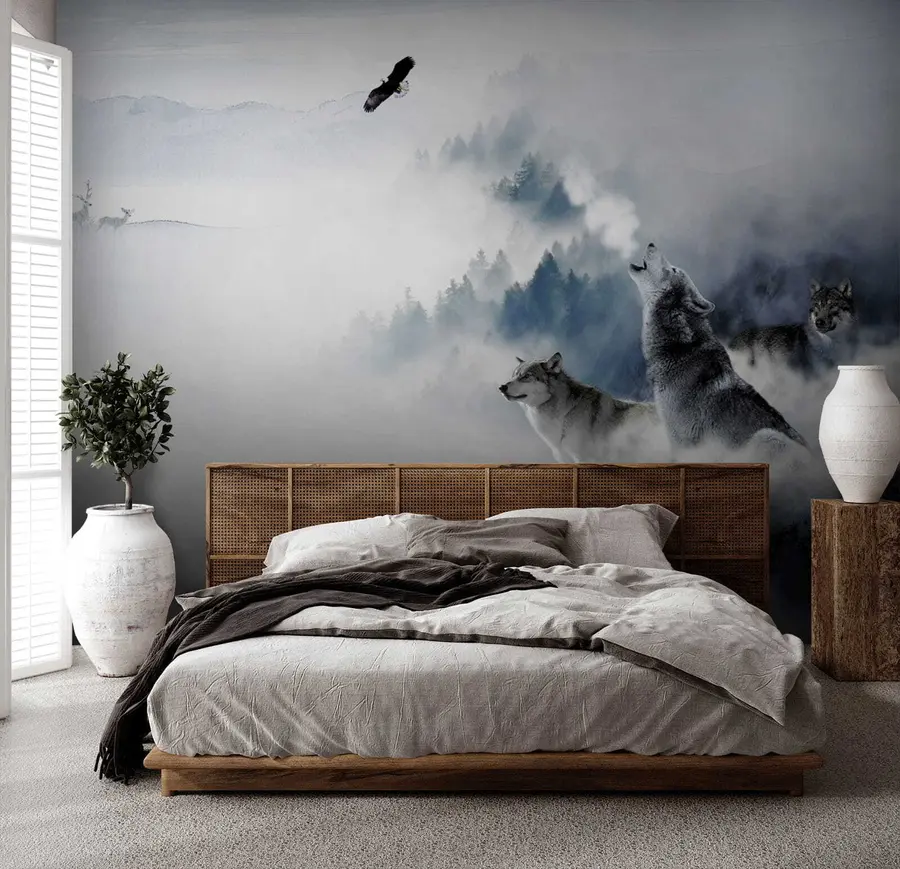 murales Lobos en el bosque u42161
