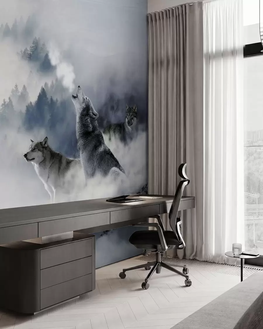 Wall Mural Photo Wallpaper Wolves in the forest u42161