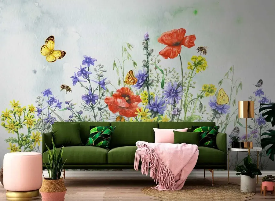 Wall Mural Photo Wallpaper Summer bouquet u43104