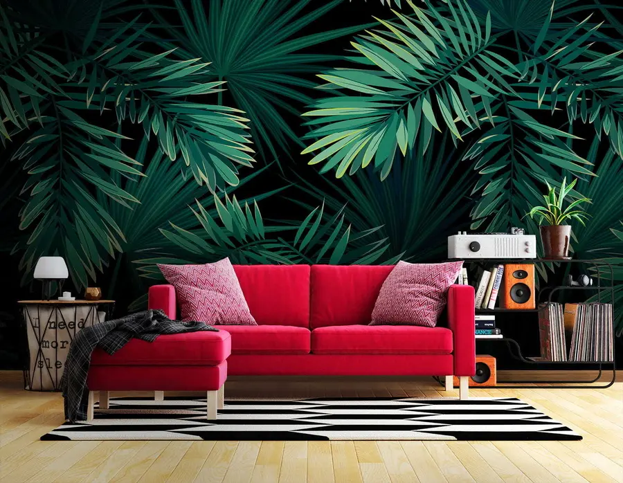 Wall Mural Photo Wallpaper Green palm trees u43269