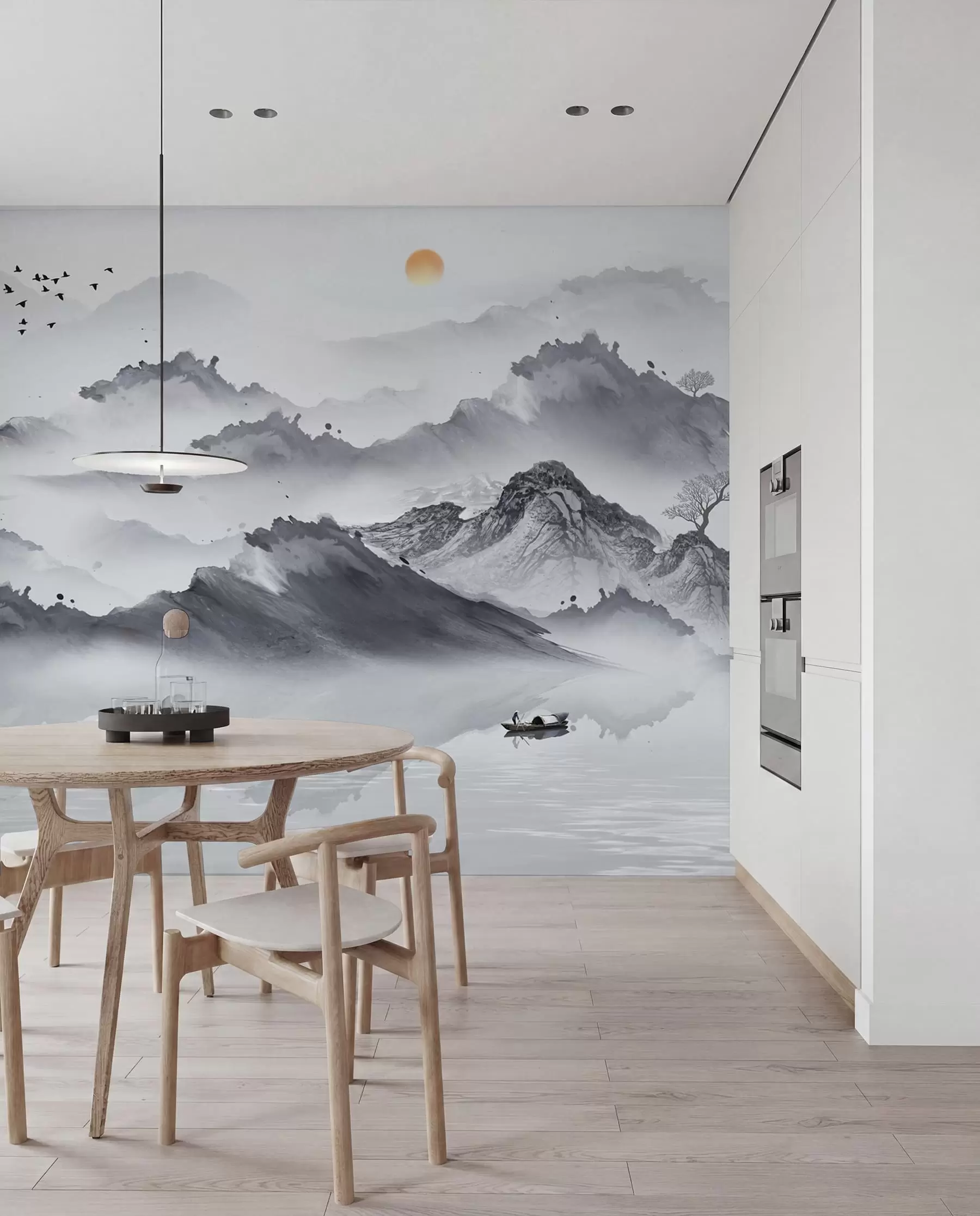 peintures murales Envol sur les montagnes u44010