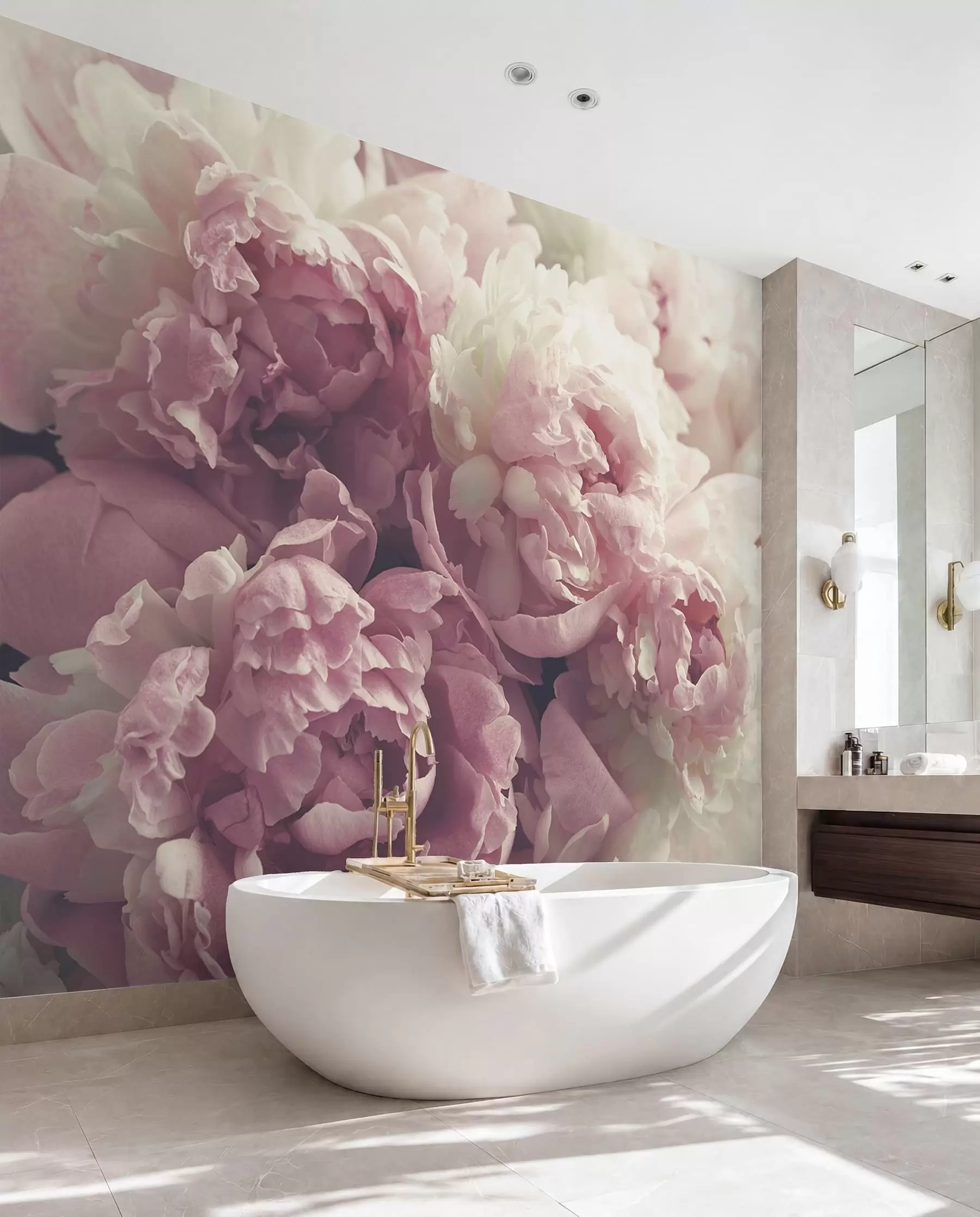 wall murals Flower, petal and pink u44746