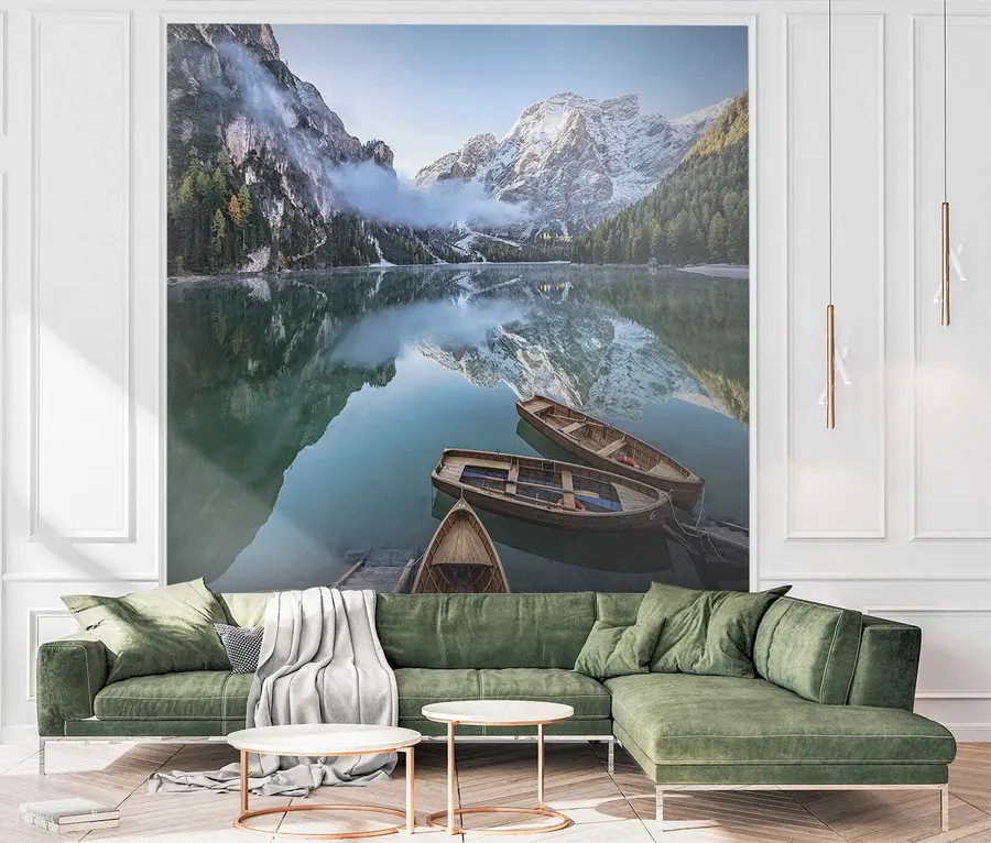 Wall Mural Photo Wallpaper Water, sky and mountain u44826