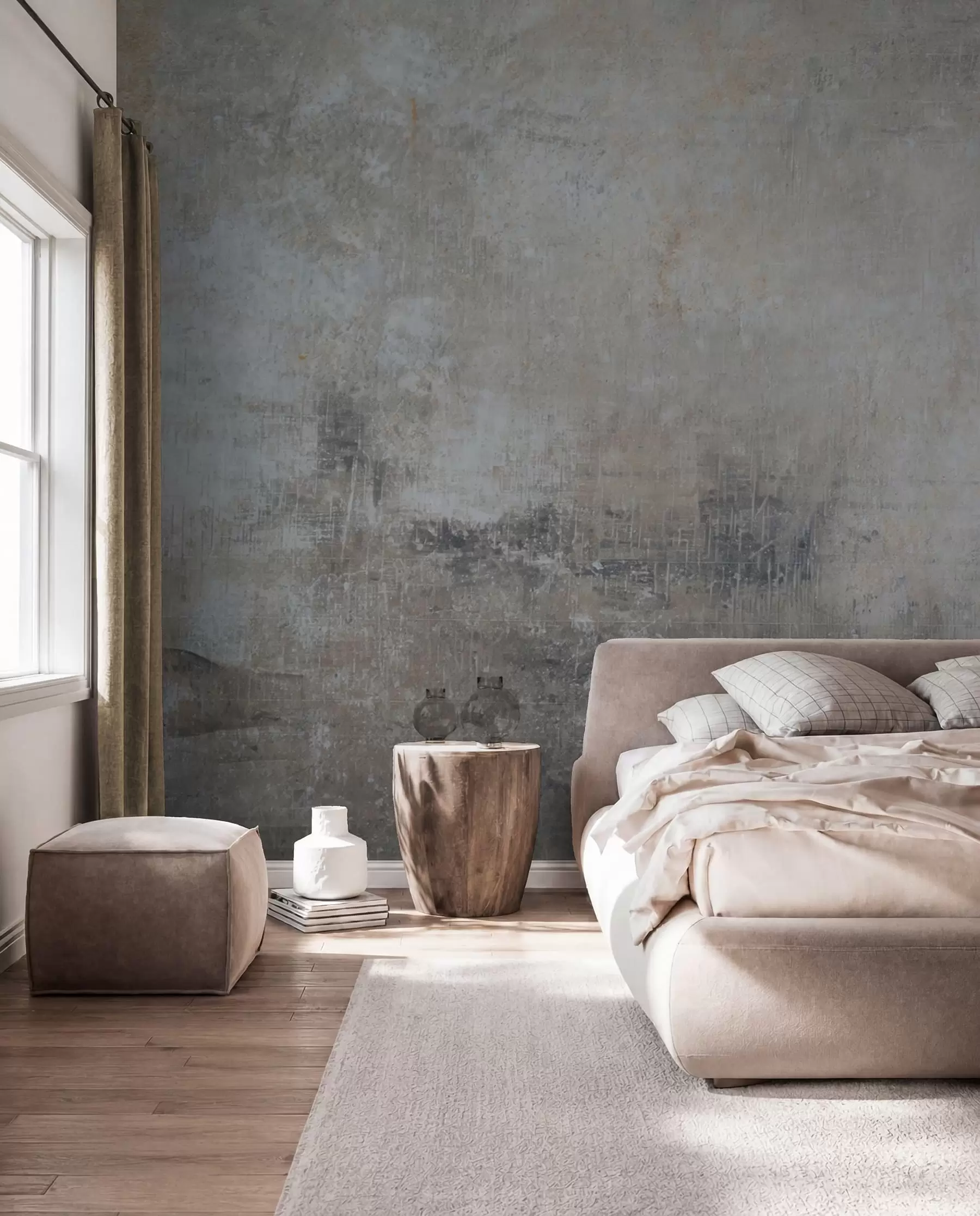 peintures murales Béton en gris froid u47663