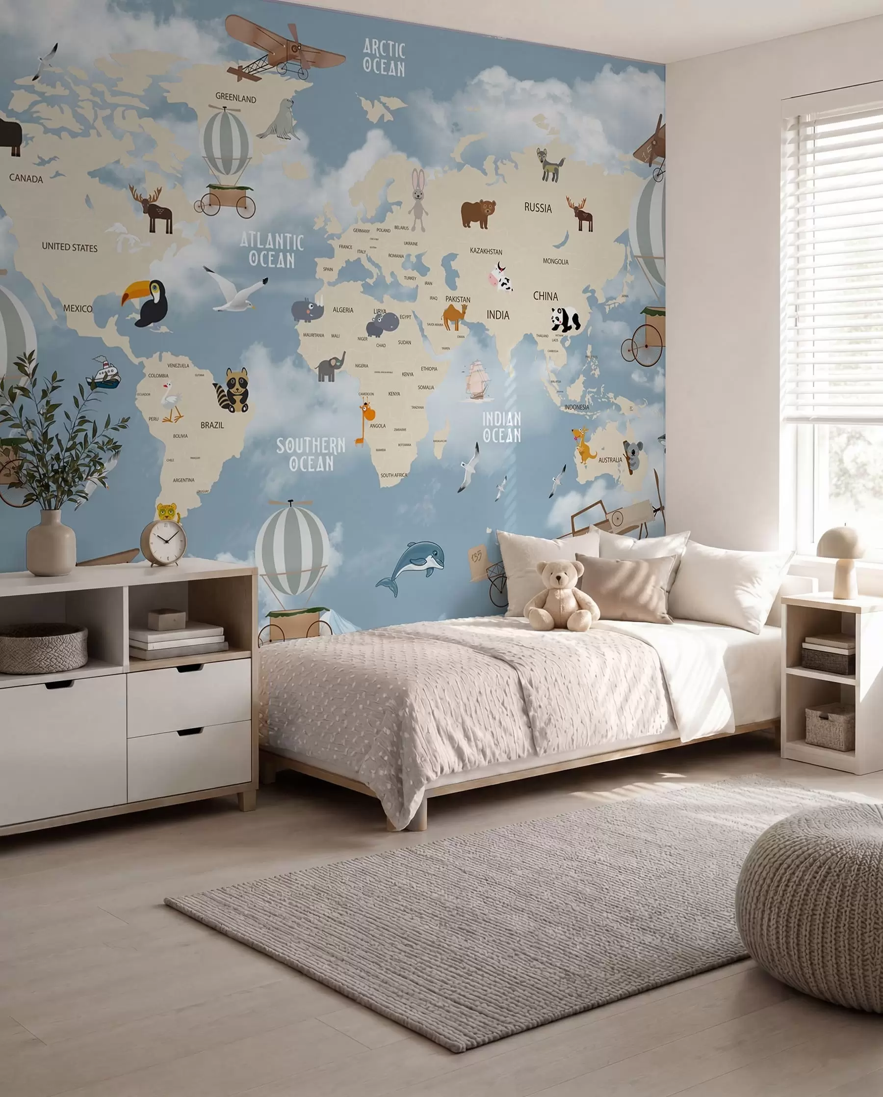 peintures murales Petit voyage autour du monde u48123