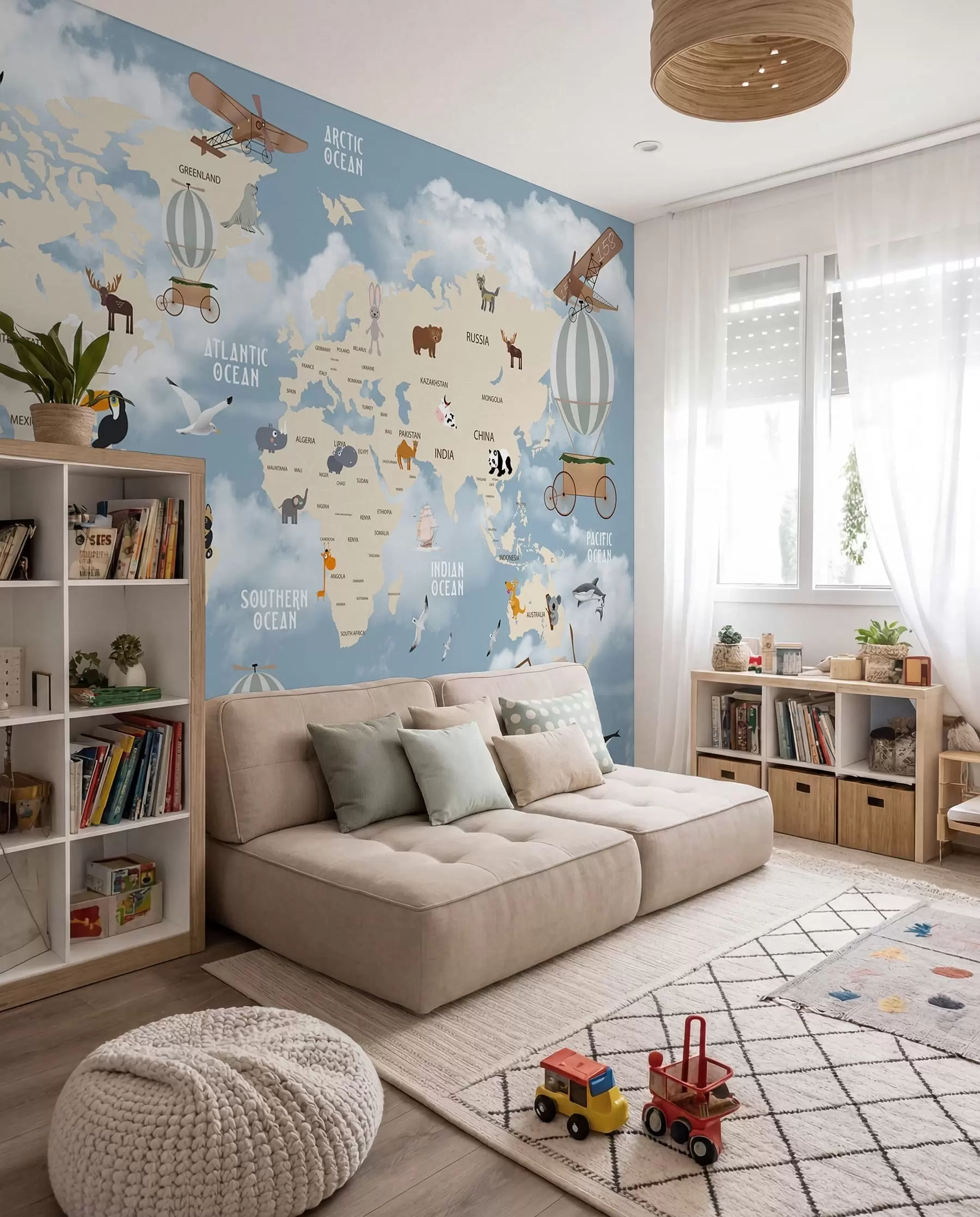 peintures murales Petit voyage autour du monde u48123
