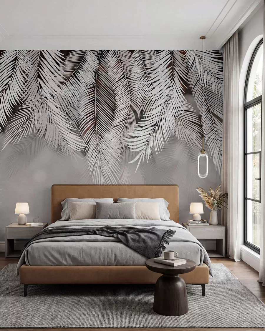 wall murals Palm Curtain on Cocoa u48556v4