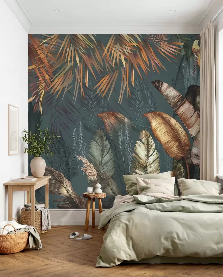 wall murals Bright tropical jungle u50468