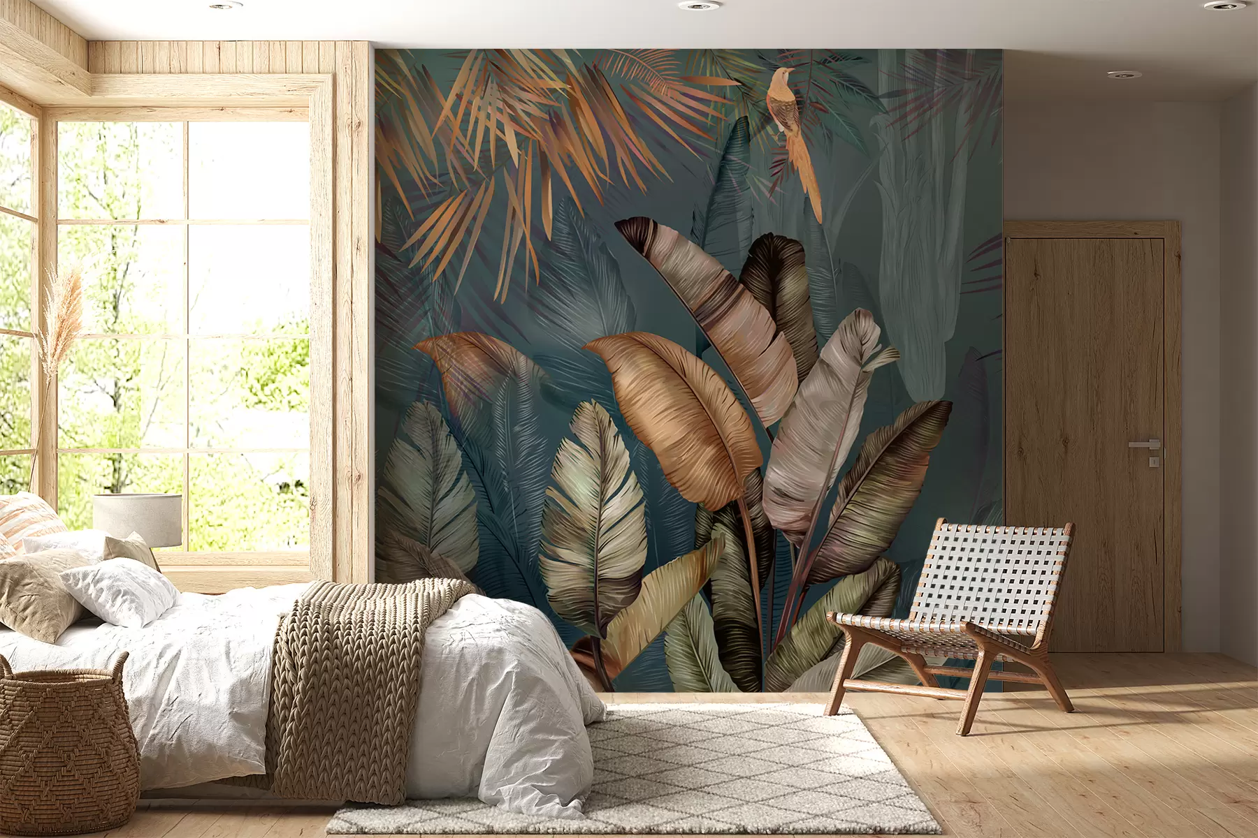 peintures murales Jungle tropicale lumineuse u50468
