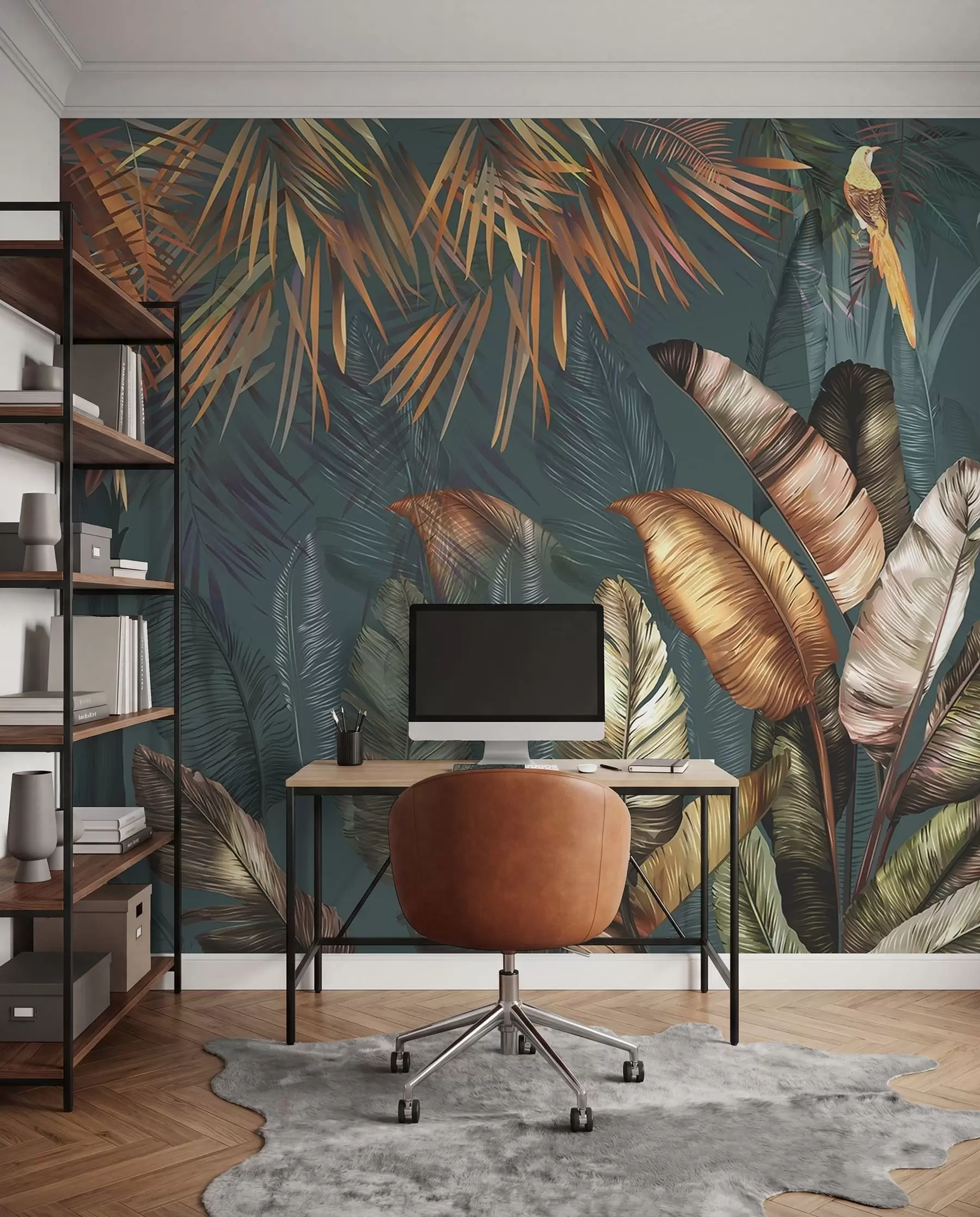 wall murals Bright tropical jungle u50468