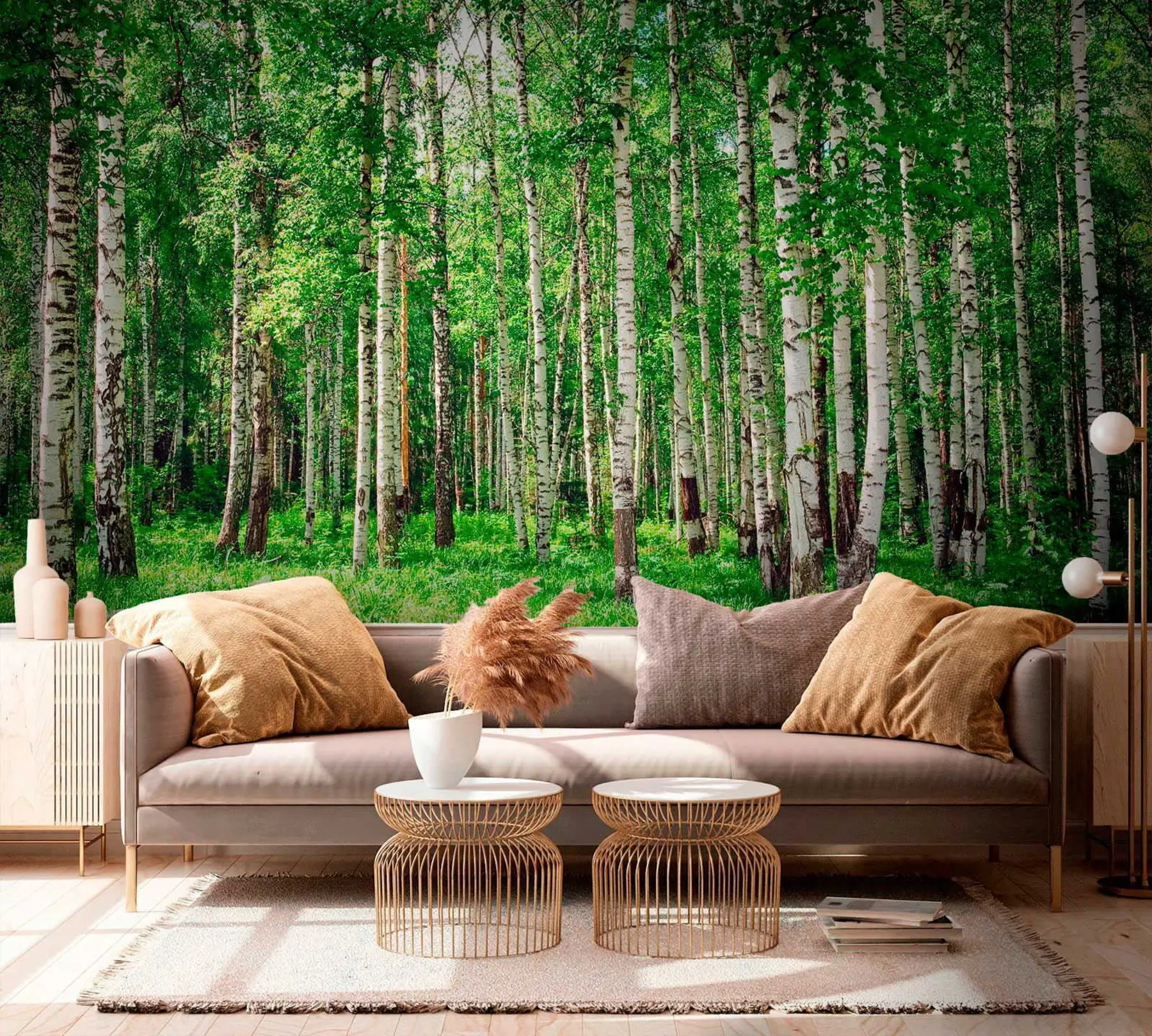 Wall Mural Photo Wallpaper Birch forest u52530