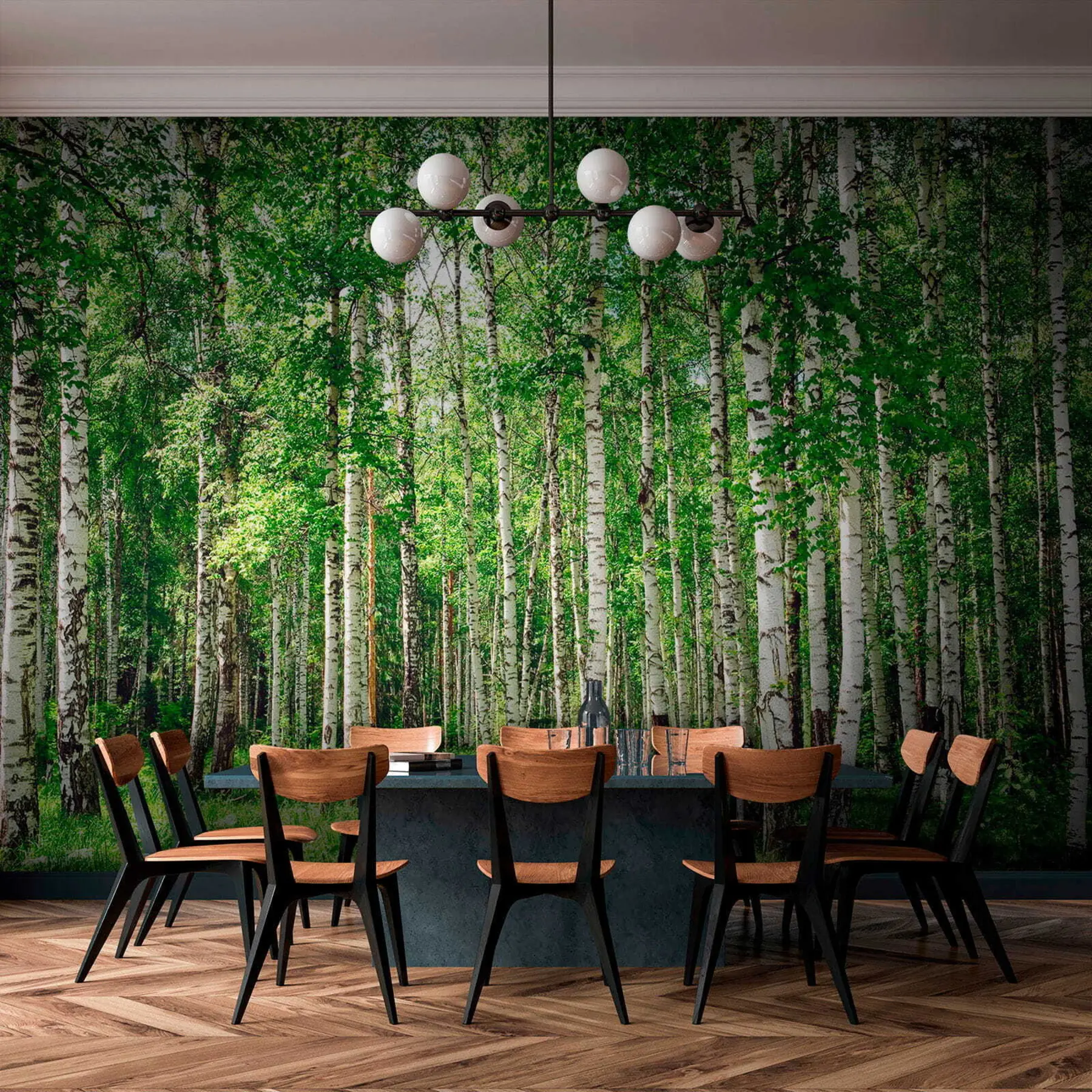 Wall Mural Photo Wallpaper Birch forest u52530