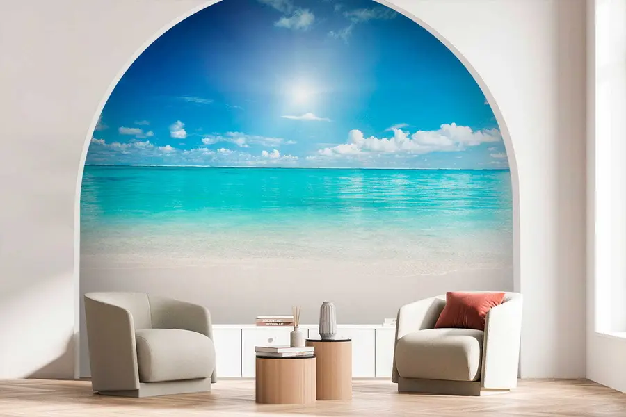 peintures murales Au centre de villégiature u52628