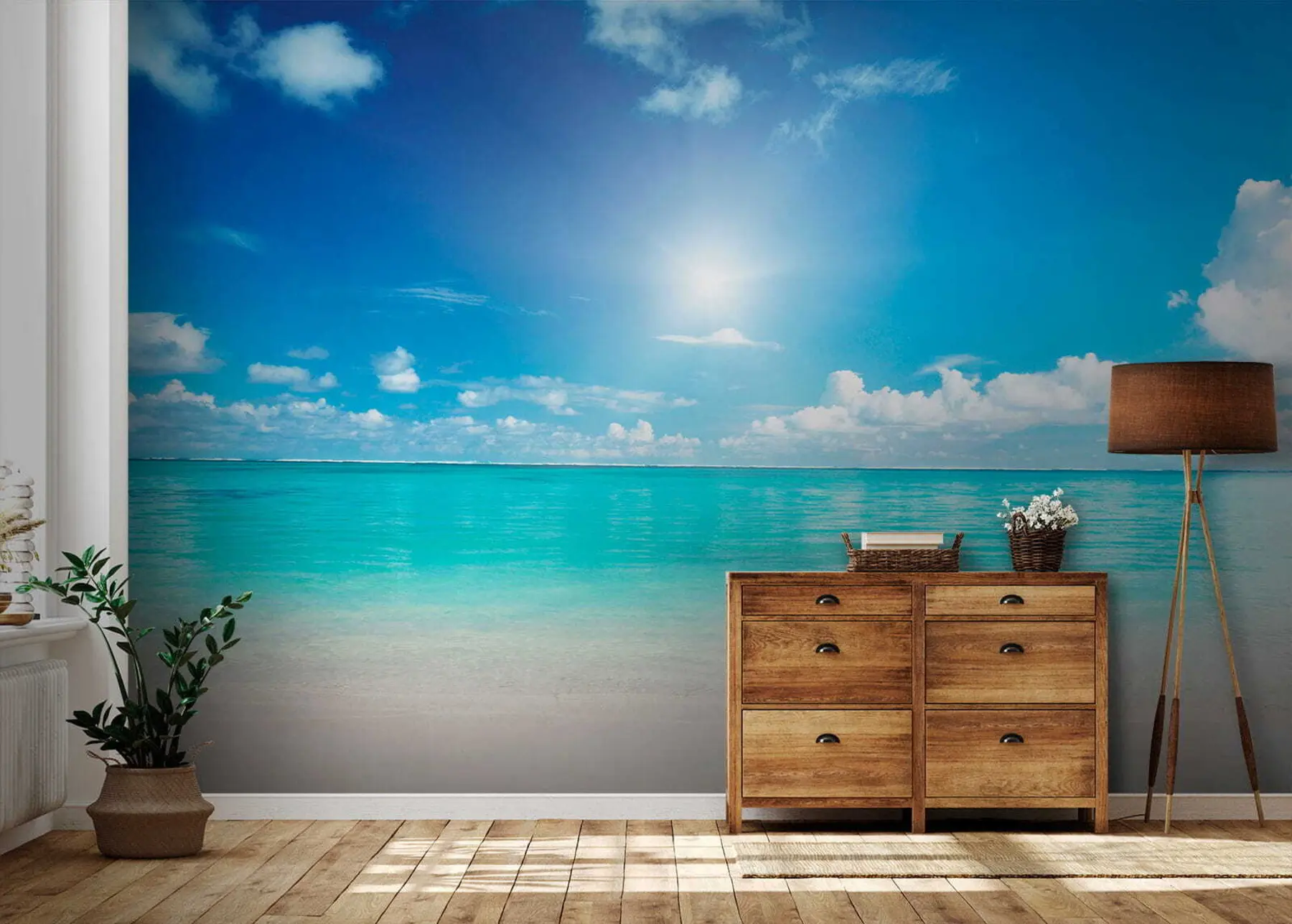 peintures murales Au centre de villégiature u52628