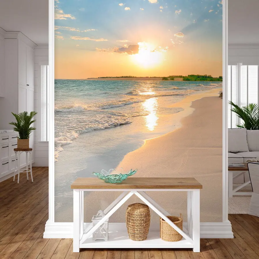 murales Puesta de sol en la costa u53408