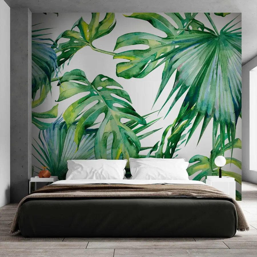 Wall Mural Photo Wallpaper Juicy palm leaves u53522