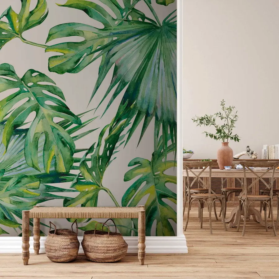Wall Mural Photo Wallpaper Juicy palm leaves u53522