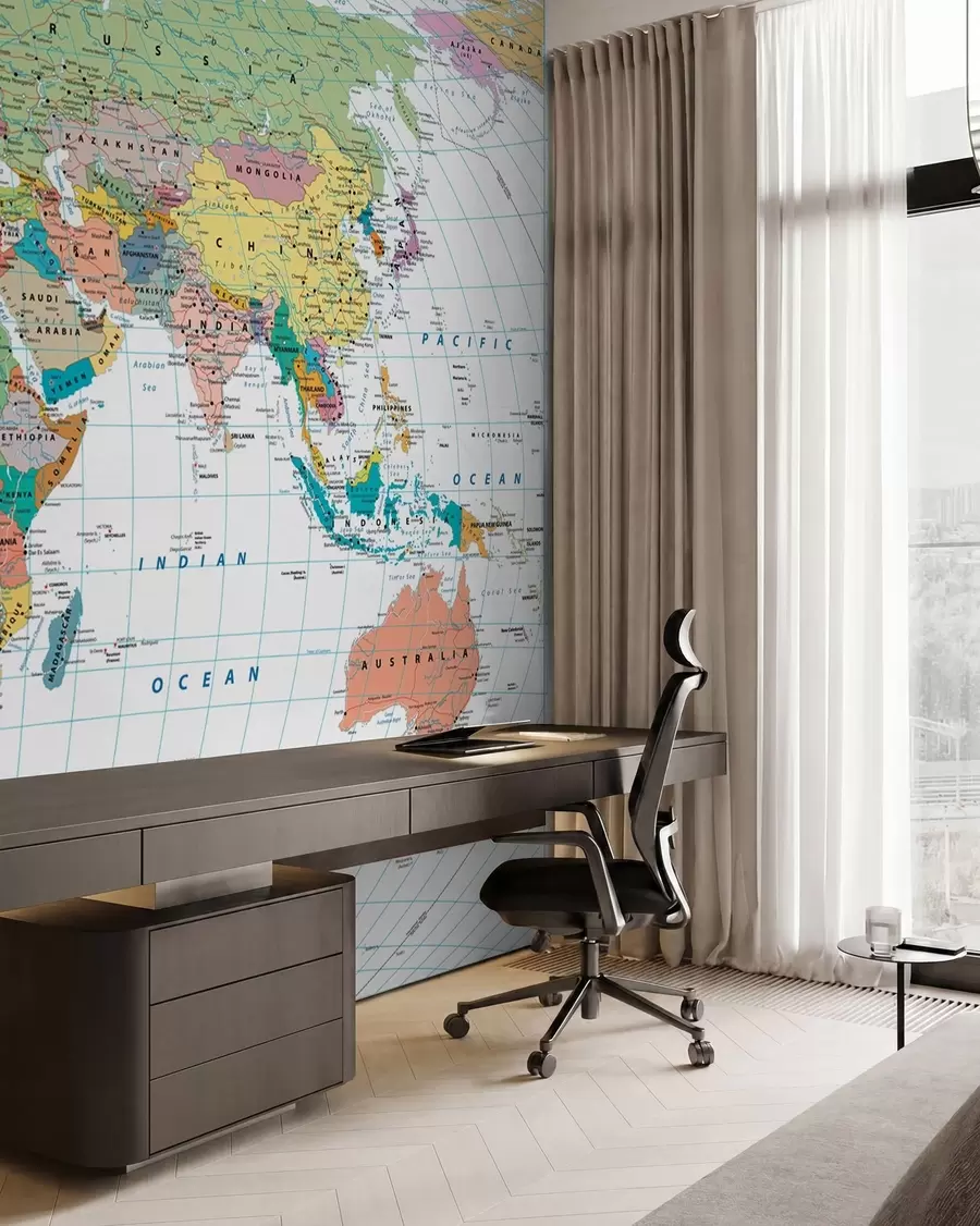 wall murals World map u53652