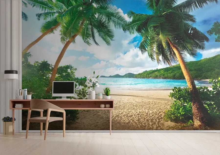 murales Nube, cielo y planta u53753