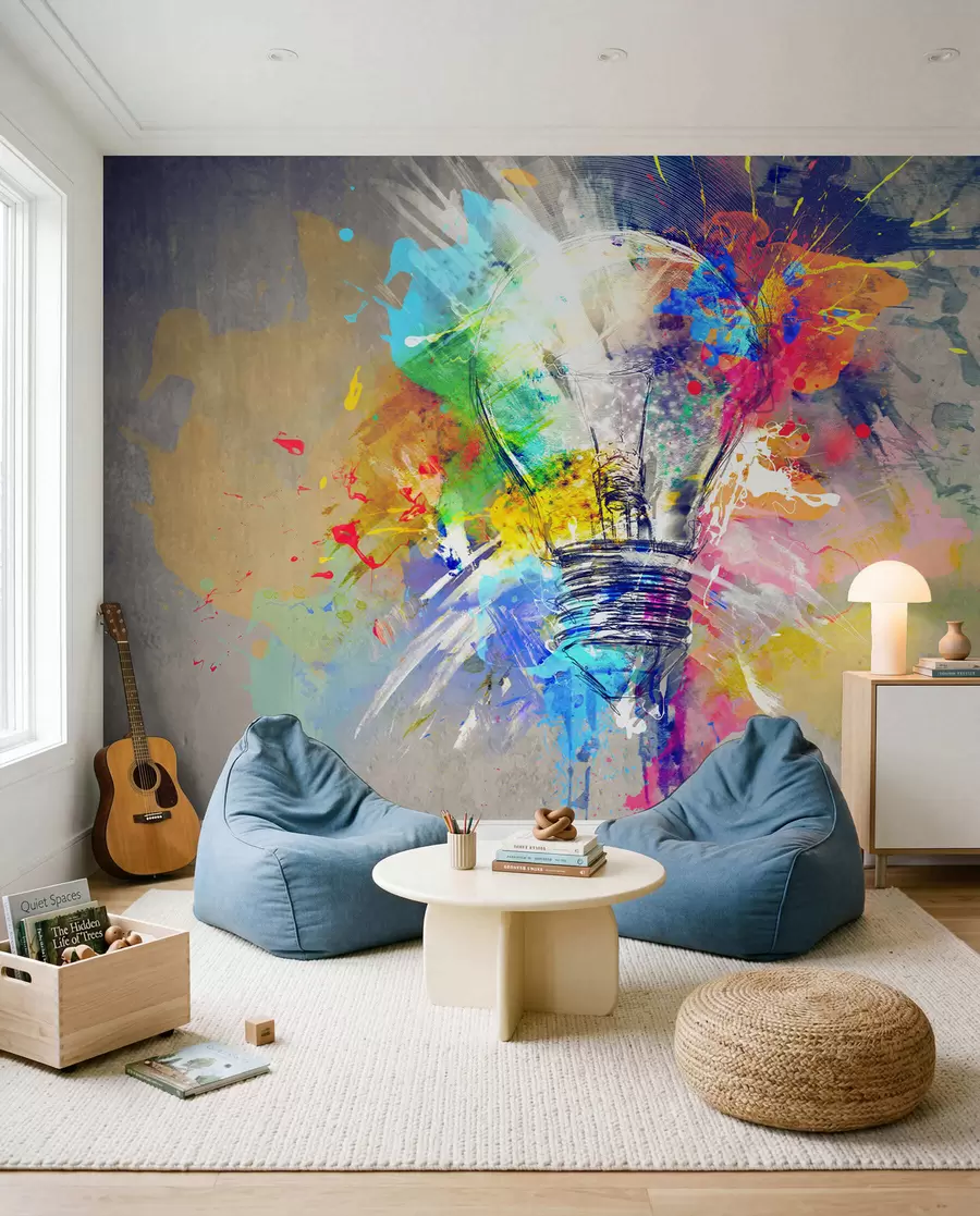 peintures murales Une idée brillante en couleurs u53882