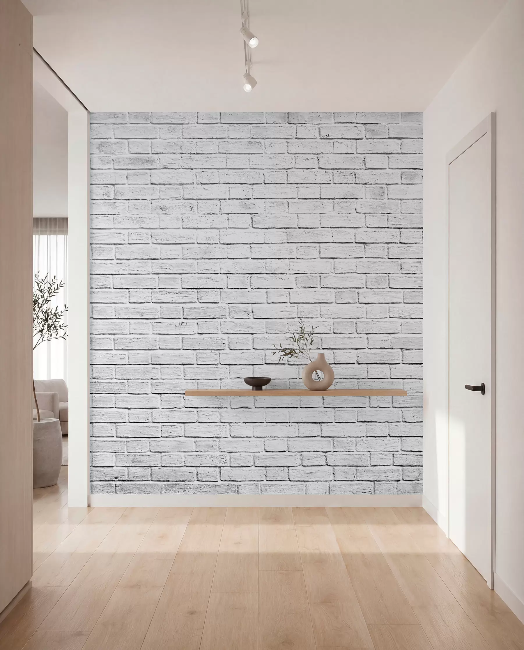 wall murals White Brick u54004