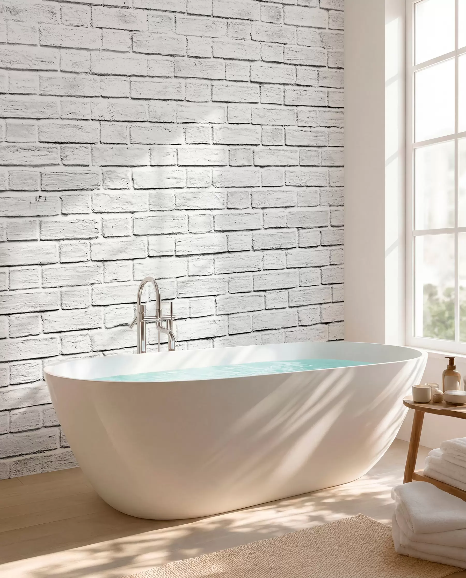 wall murals White Brick u54004