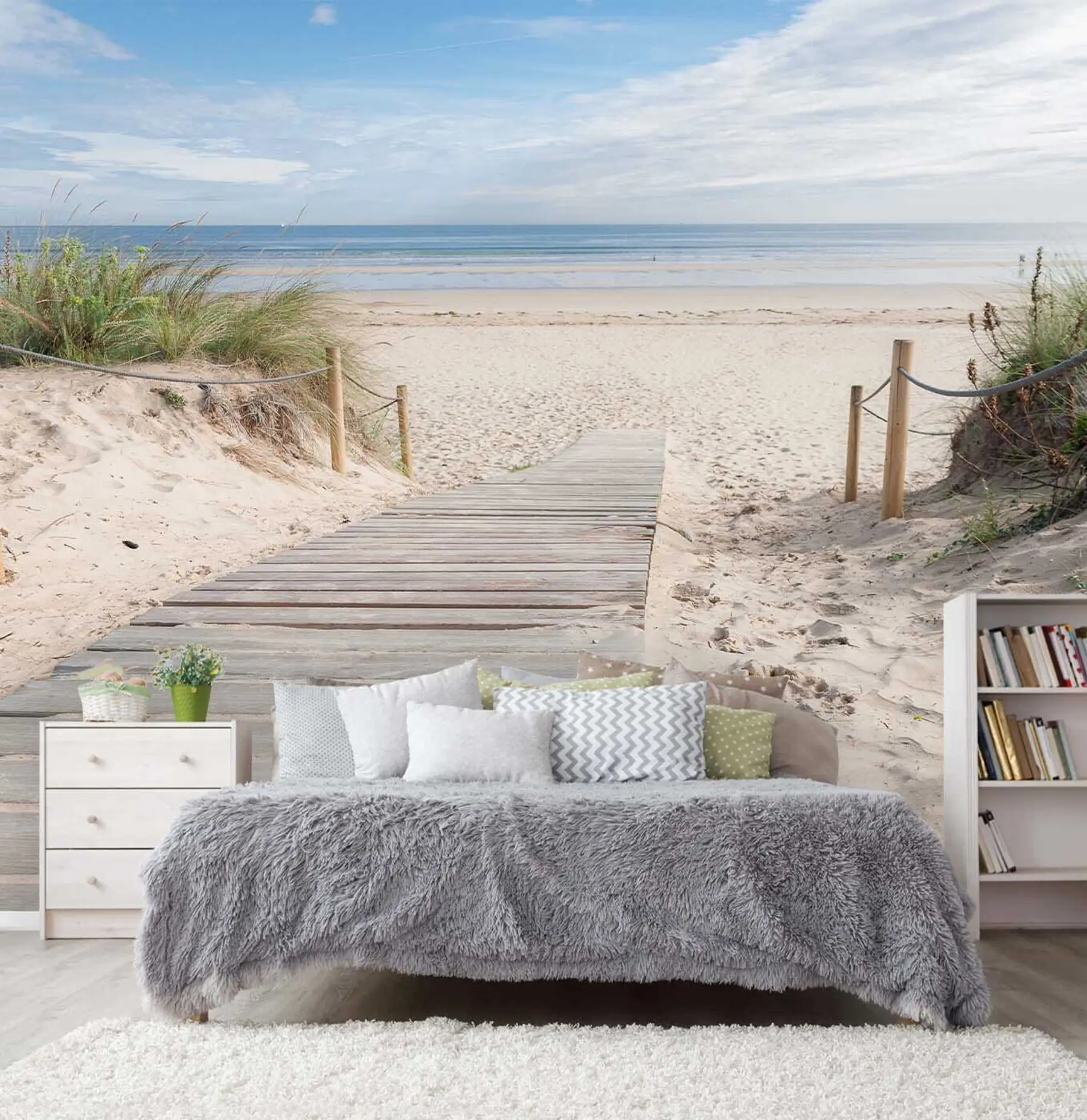 murales Camino a la playa de arena u54357