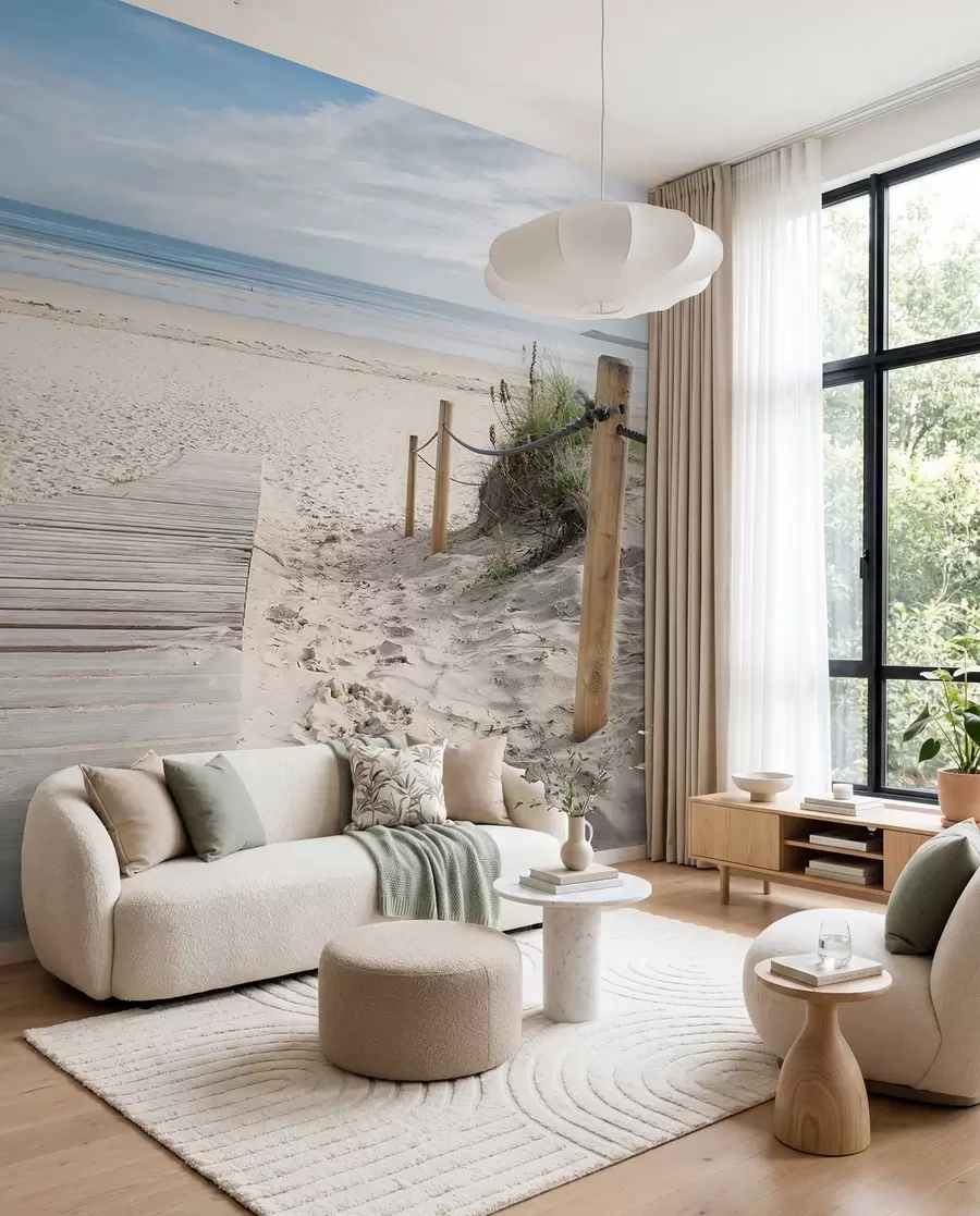 Wall Mural Photo Wallpaper Path to the sandy beach u54357