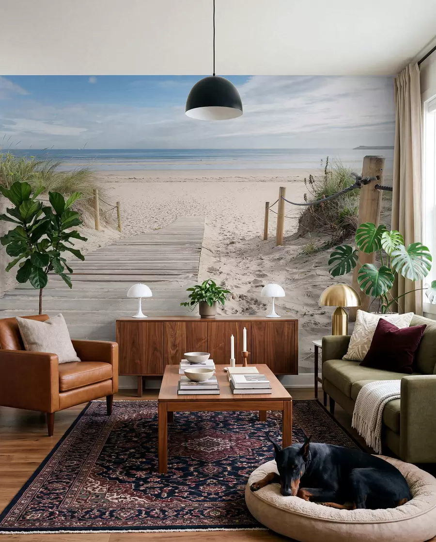 Wall Mural Photo Wallpaper Path to the sandy beach u54357