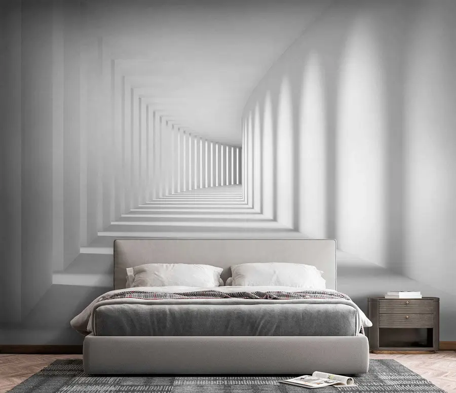 Wall Mural Photo Wallpaper Grey, art and parallel u55301
