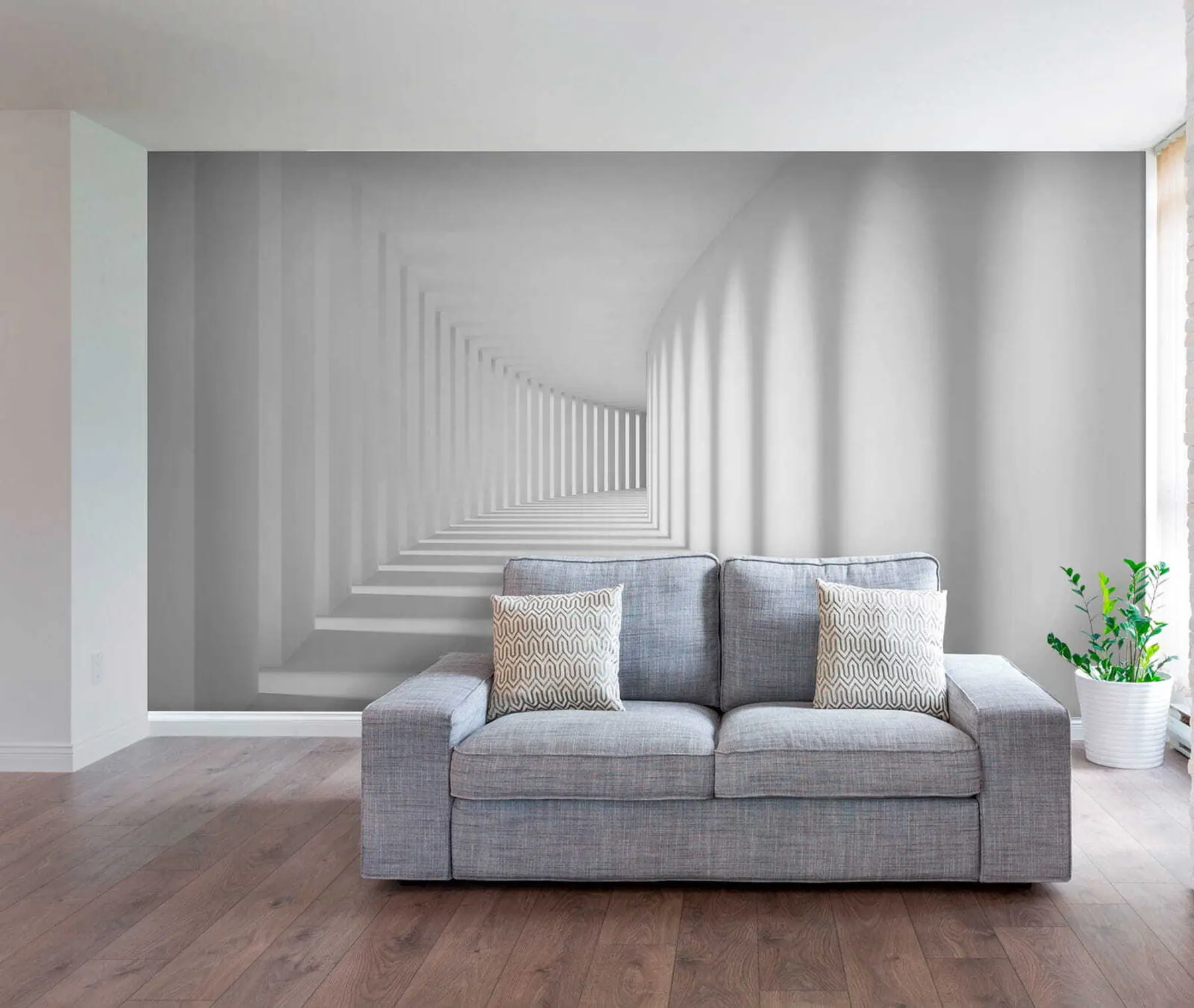 peintures murales Gris, art et parallèle u55301