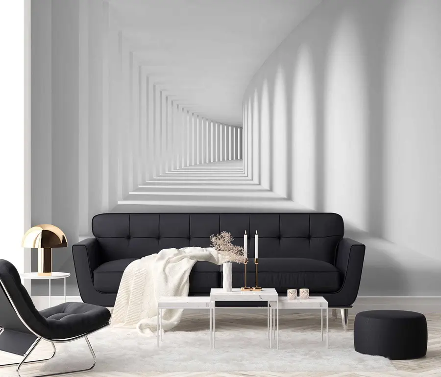 Wall Mural Photo Wallpaper Grey, art and parallel u55301