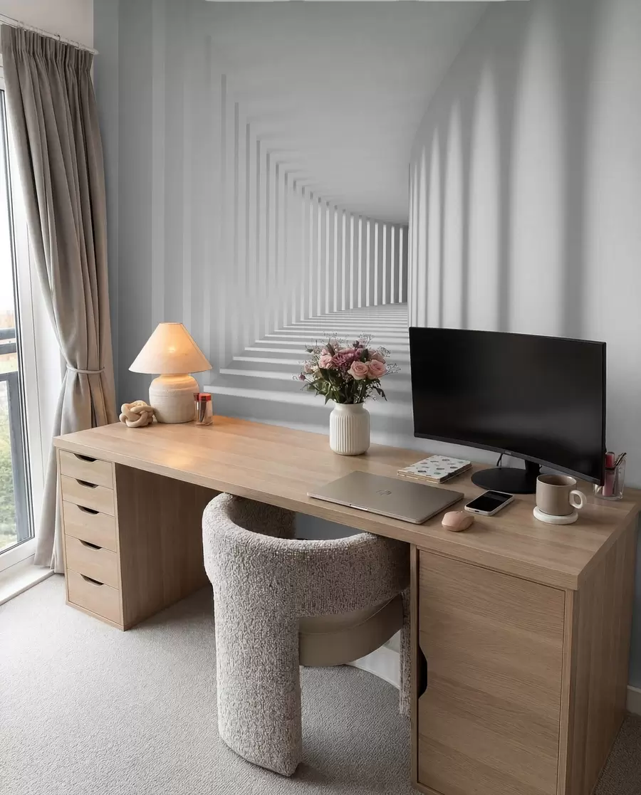 wall murals Grey, art and parallel u55301