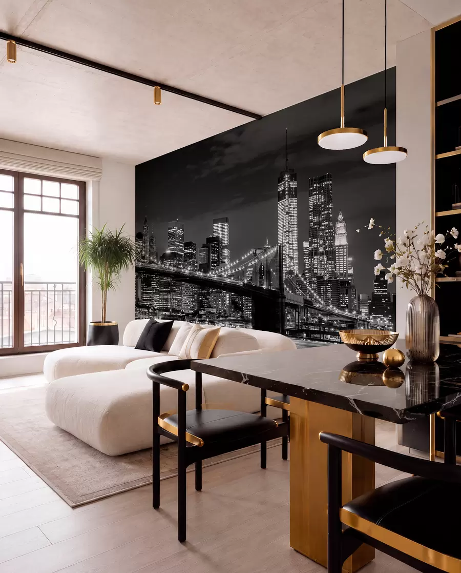 Wall Mural Photo Wallpaper Water, skyscraper and building u56428