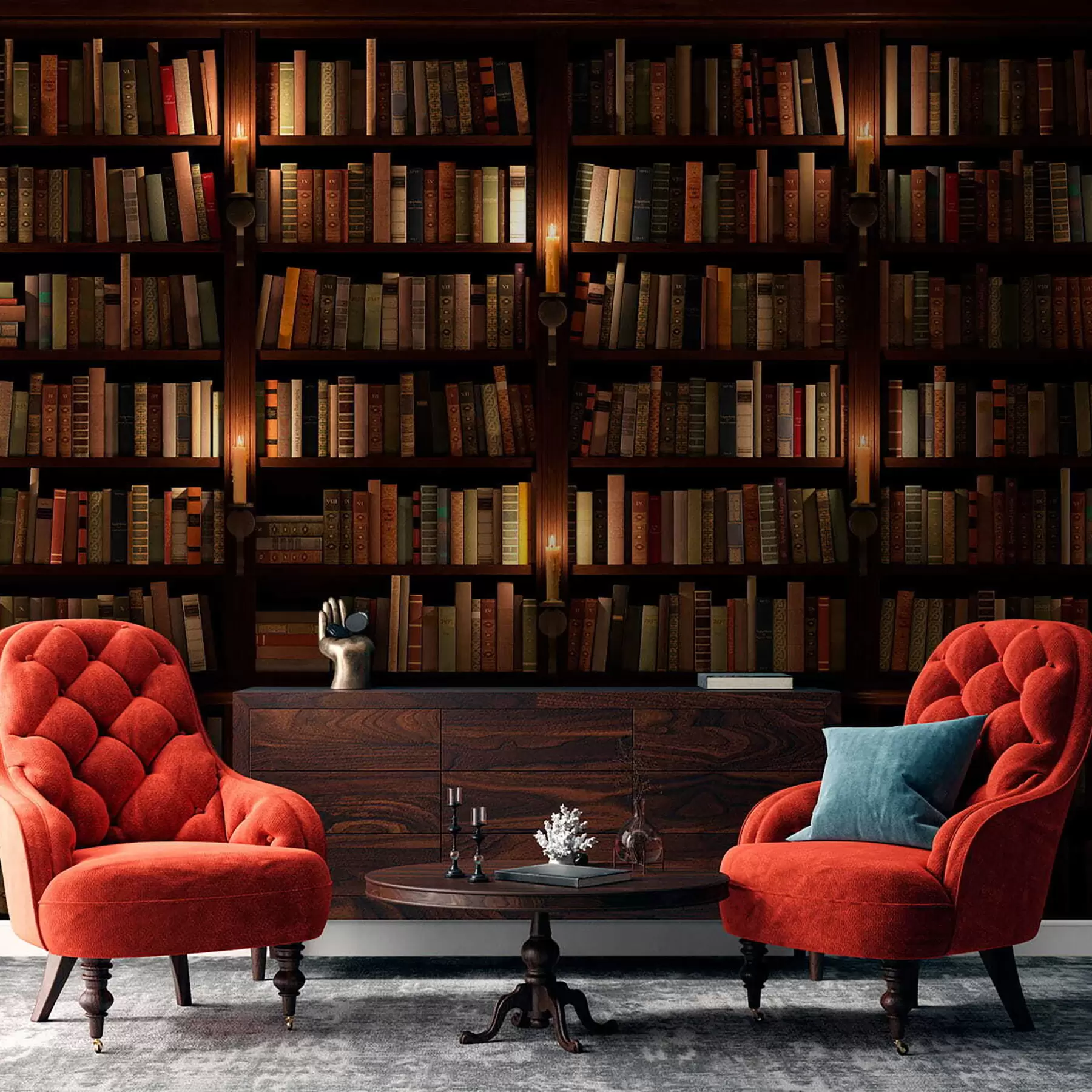 Wall Mural Photo Wallpaper Bookshelf u57072