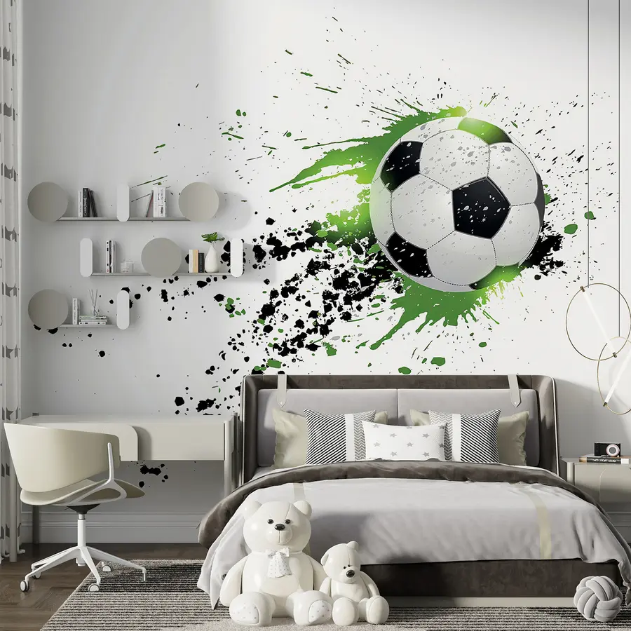 thumbnail image 2 of Football Stadium Pitch Sports Wall Mural Photo Wallpaper Kids Bedroom Kitchen 2 of 4