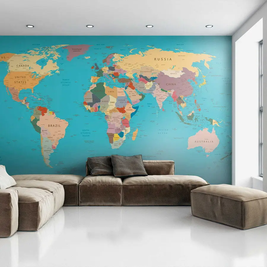Wall Mural Photo Wallpaper World map u57440