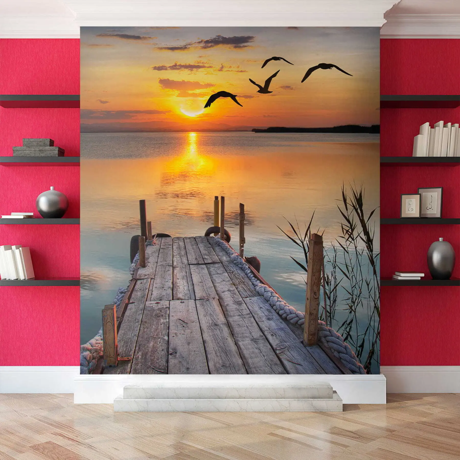 murales Gaviotas y muelle u57673