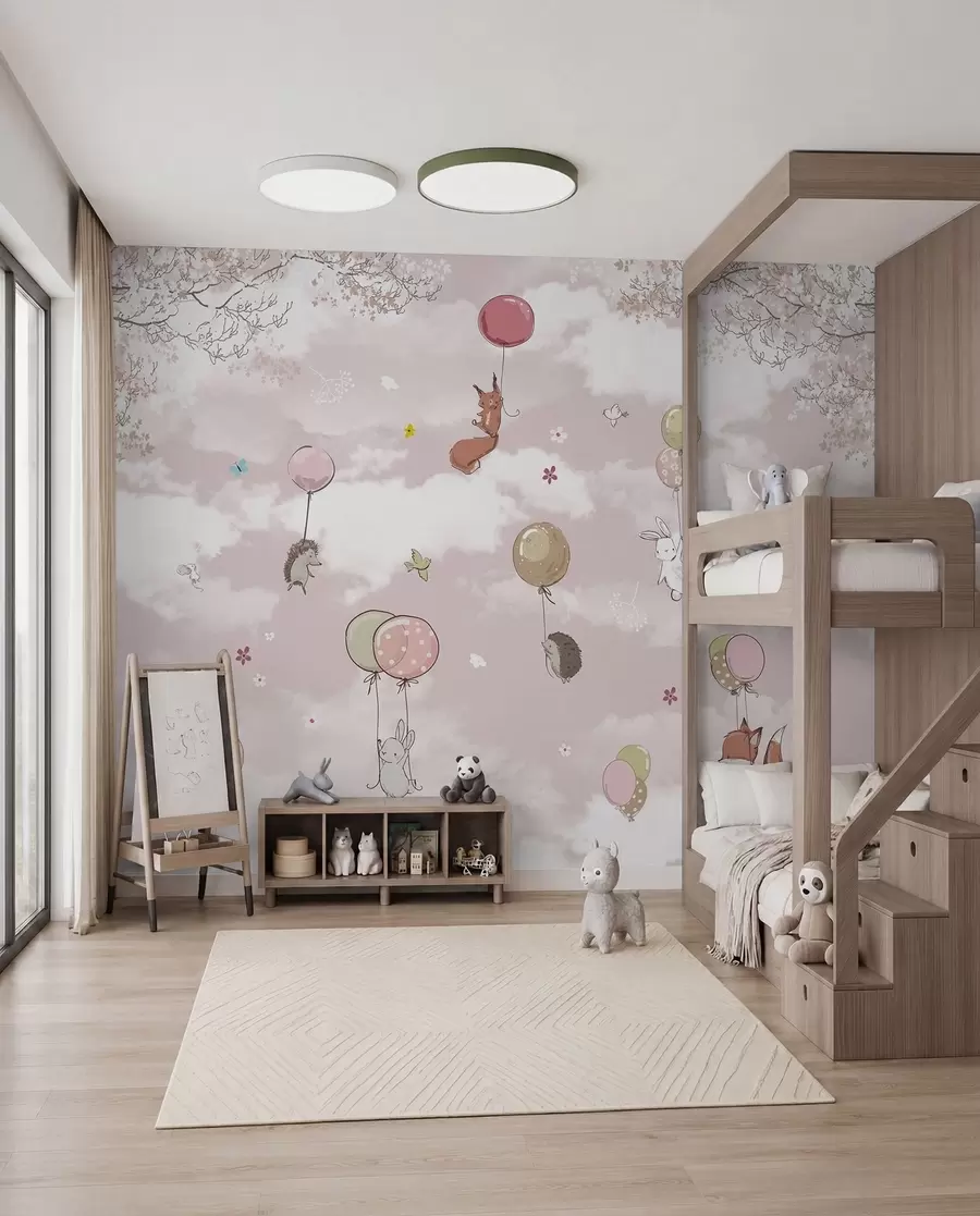 wall murals Hot air balloons in the clouds u59963