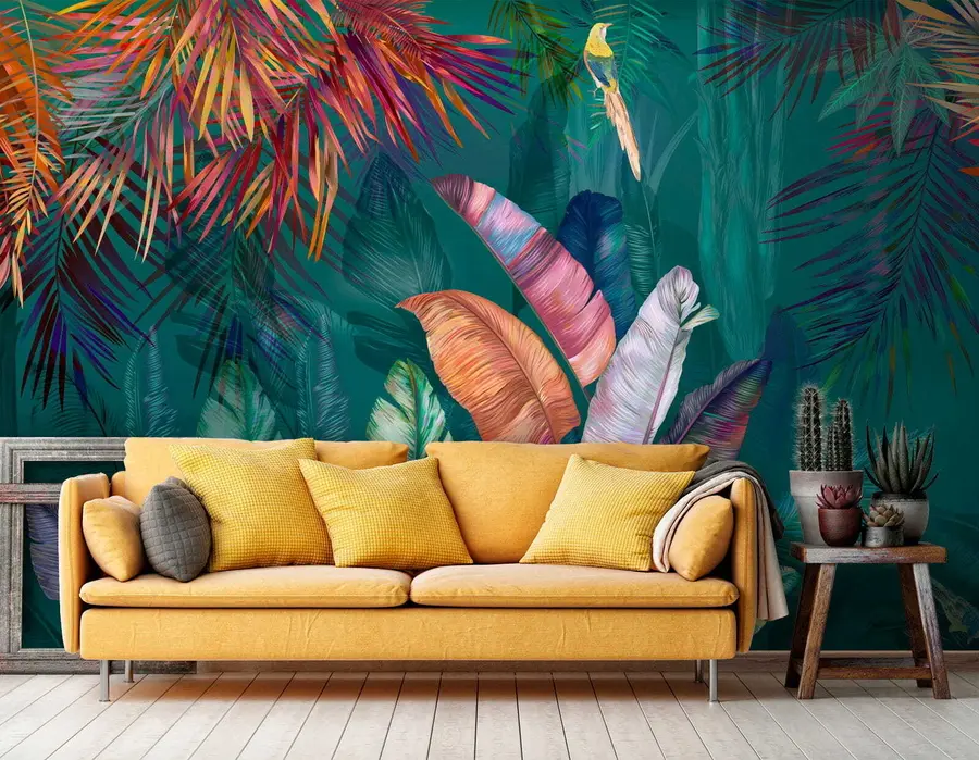 Wall Mural Photo Wallpaper Bright banana leaves u60120