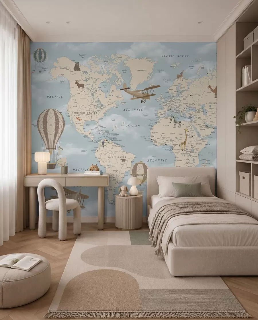 Wall Mural Photo Wallpaper Flying across the World u60135