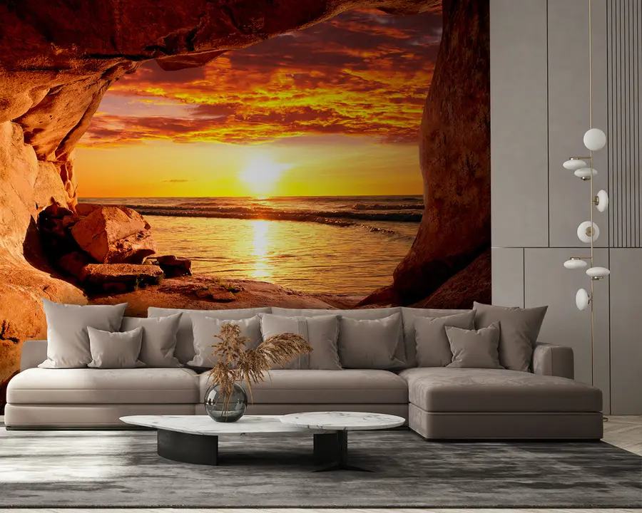 Wall Mural Photo Wallpaper Sunset in the rocks u60242