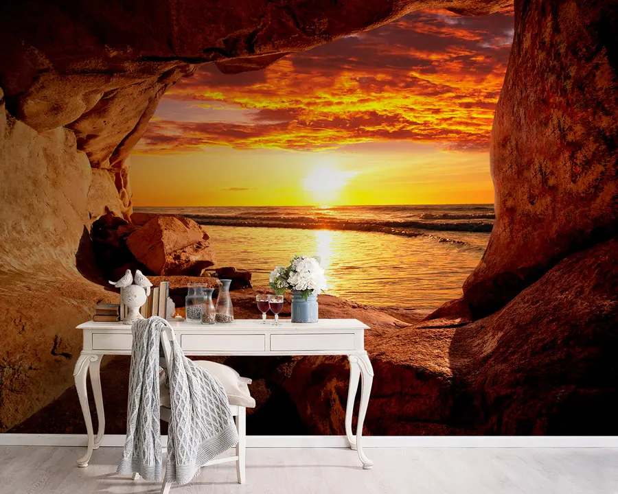 murales Puesta de sol en las rocas u60242
