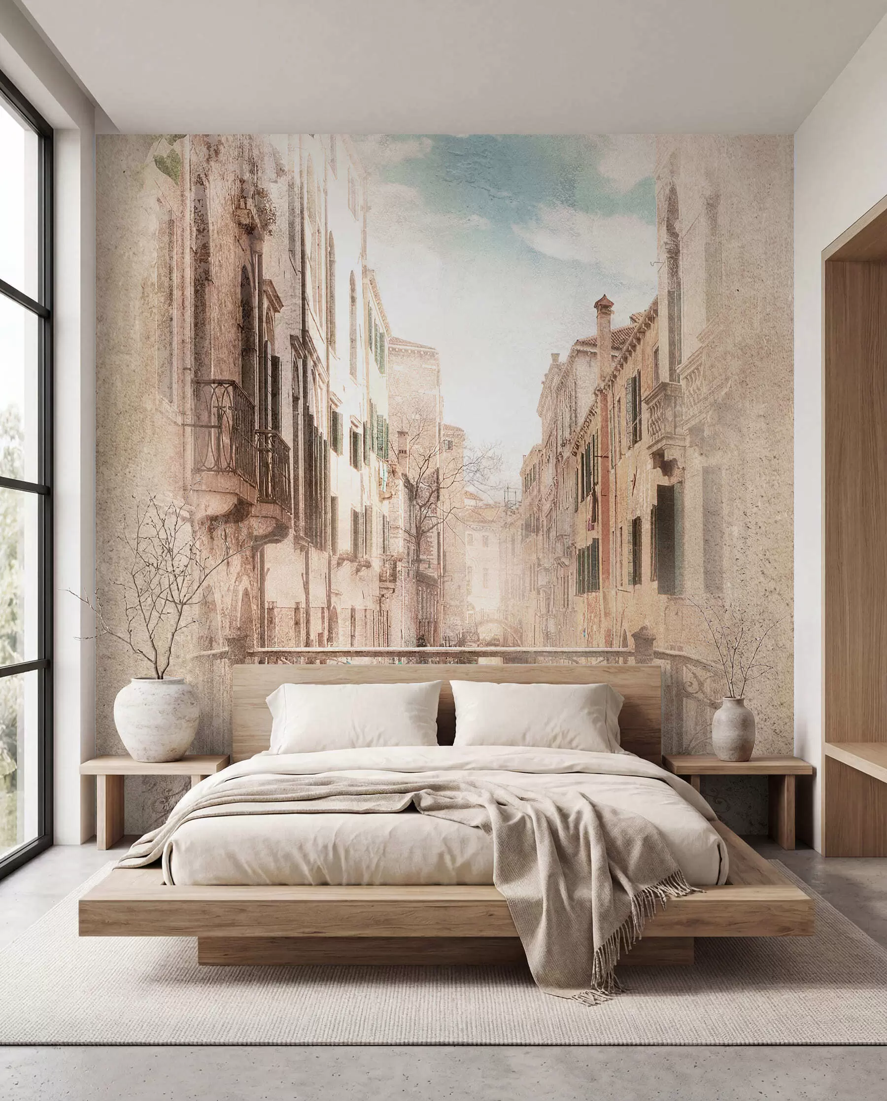Wall Mural Photo Wallpaper Cloud, building and plant u60320