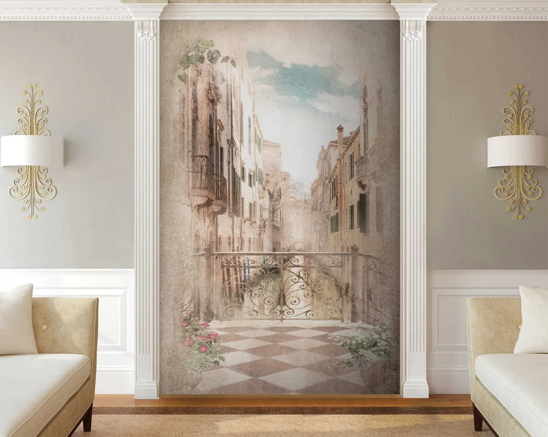 peintures murales Nuage, bâtiment et usine u60320