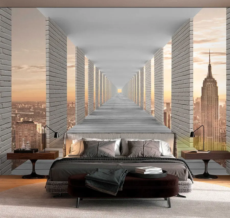 murales Túnel con vistas a Nueva York u59788