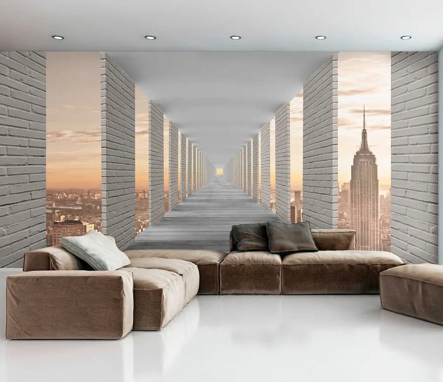 murales Túnel con vistas a Nueva York u59788