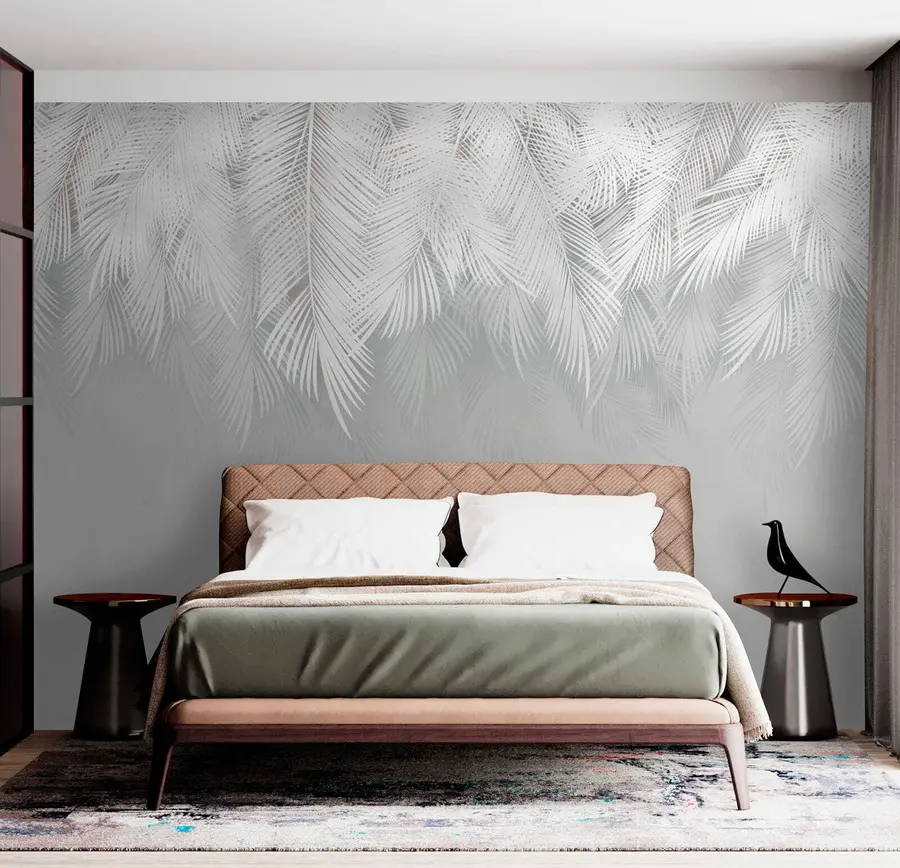 murales Agua, planta y ramita u60201